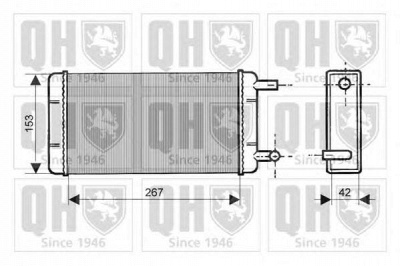 QUINTON HAZELL qhr2047 -  Теплообменник, отопление салона